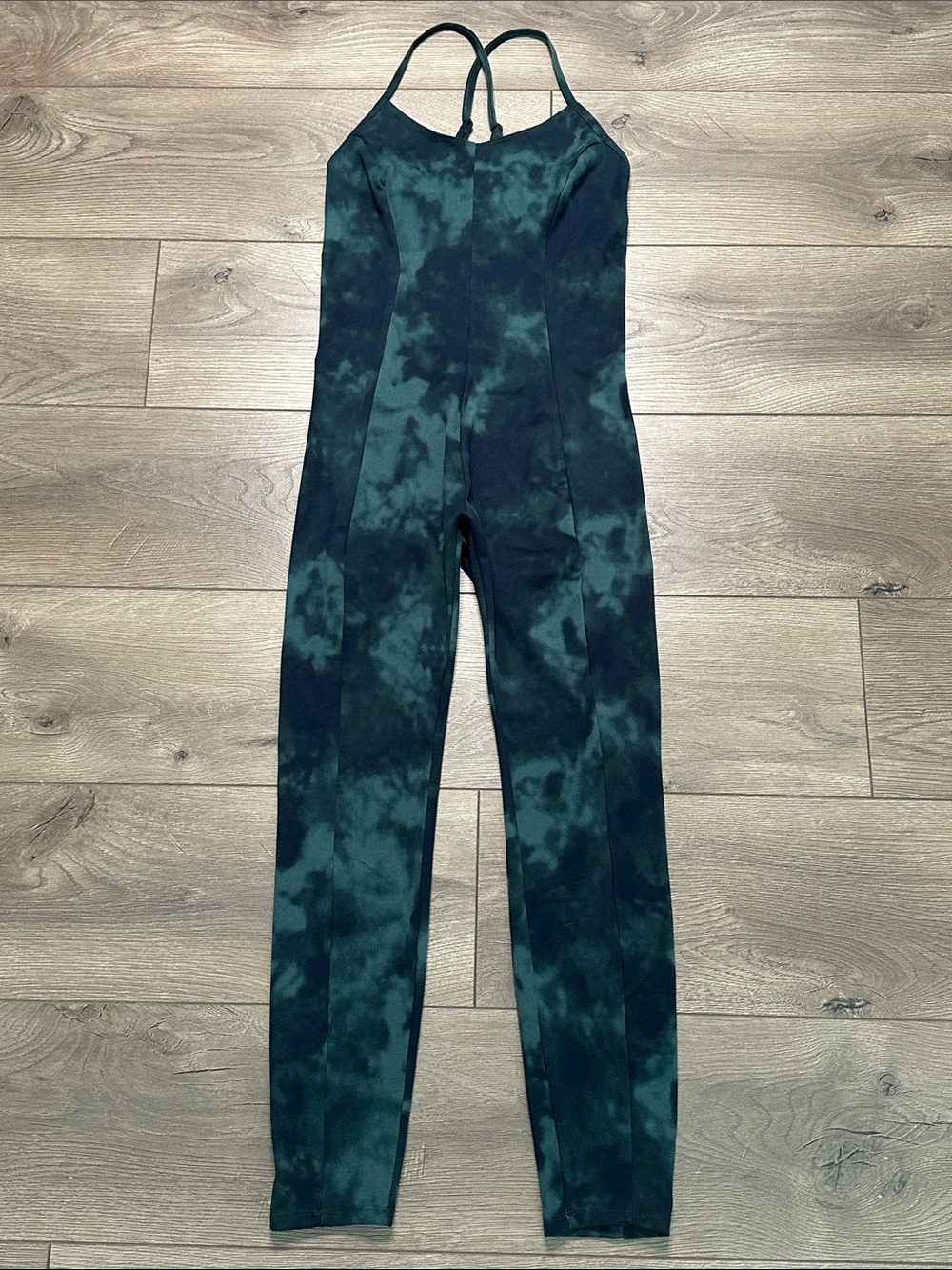 Victoria's‎ Secret Flow On Point Jumpsuit Green Tie Dye Size Small